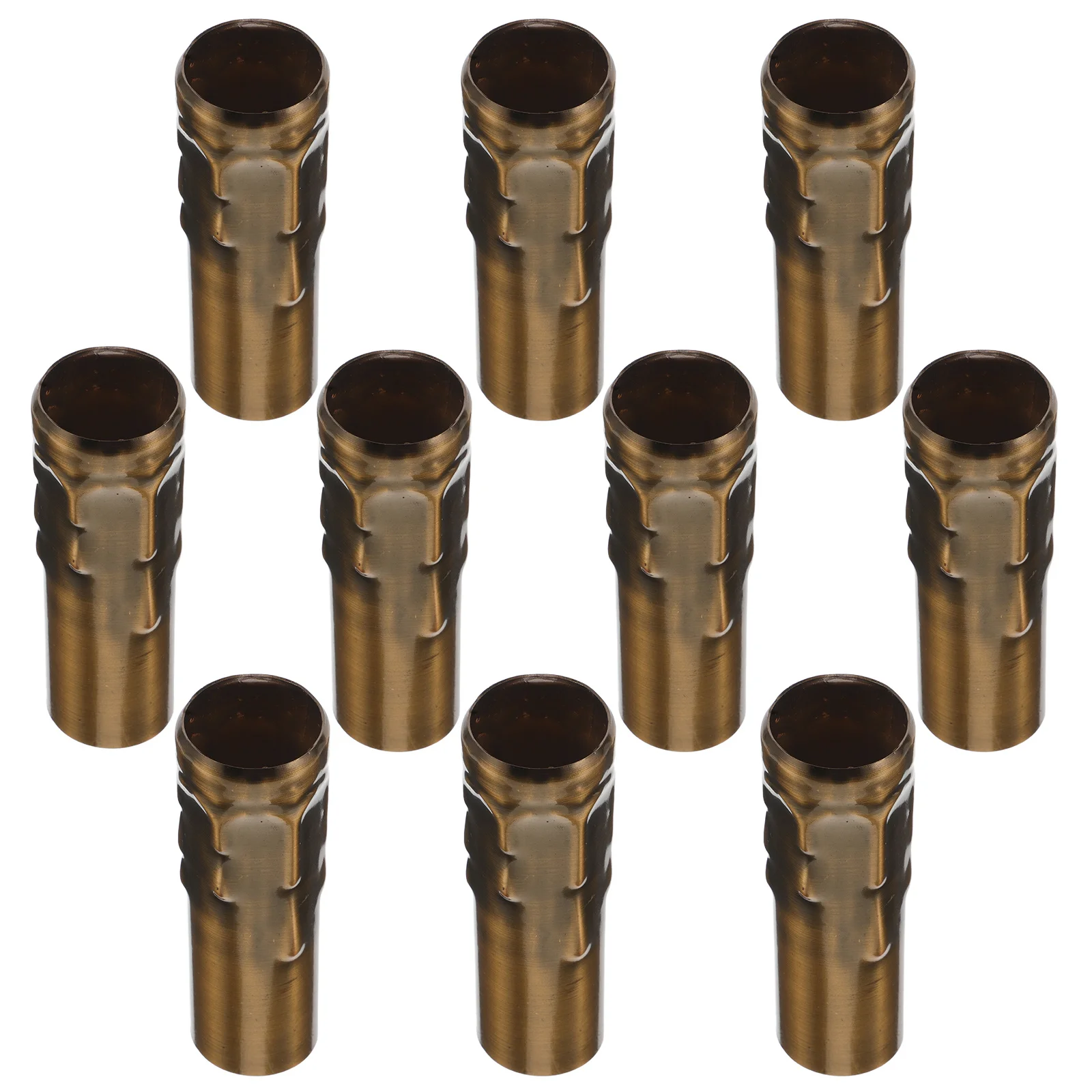 

10pcs Chandelier Accessories Socket Covers Vintage Iron Lamp Base Sleeves For Candelabra Lighting Fixture Parts Drip