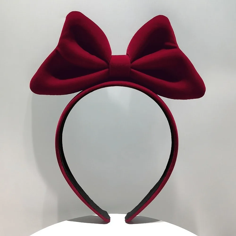 New Elegant Women Large Bowknot Headband Black Red New Year Children Headwear Hair Clip Christmas Hair Accessories Noel Supplies