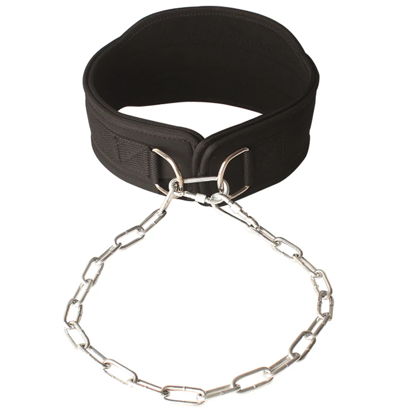 Verstellbarer Dip-Gürtel zum Hochziehen und Squat-Gewichthebergürtel, Trainingsausrüstung, langlebiger und stabiler Gürtel der Taille für 80–110 cm – Detail 4