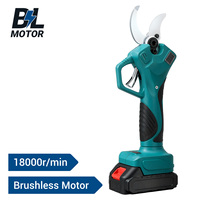 Electric Pruning Shear 21V 600W Finger Protection 4-Speed LCD Display 55MM Cutting Diameter Lightweight Cordless Garden Tool