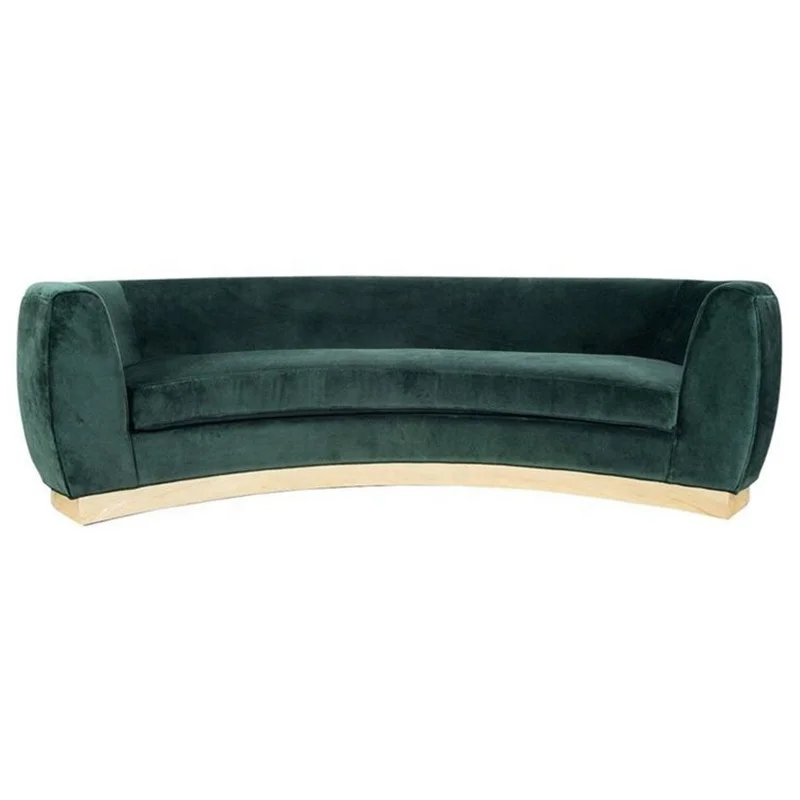 #Postmodern Light Luxury Velvet One Seat Sofa with High-density Sponge Customizable for Hotel Lobby and Living Room
