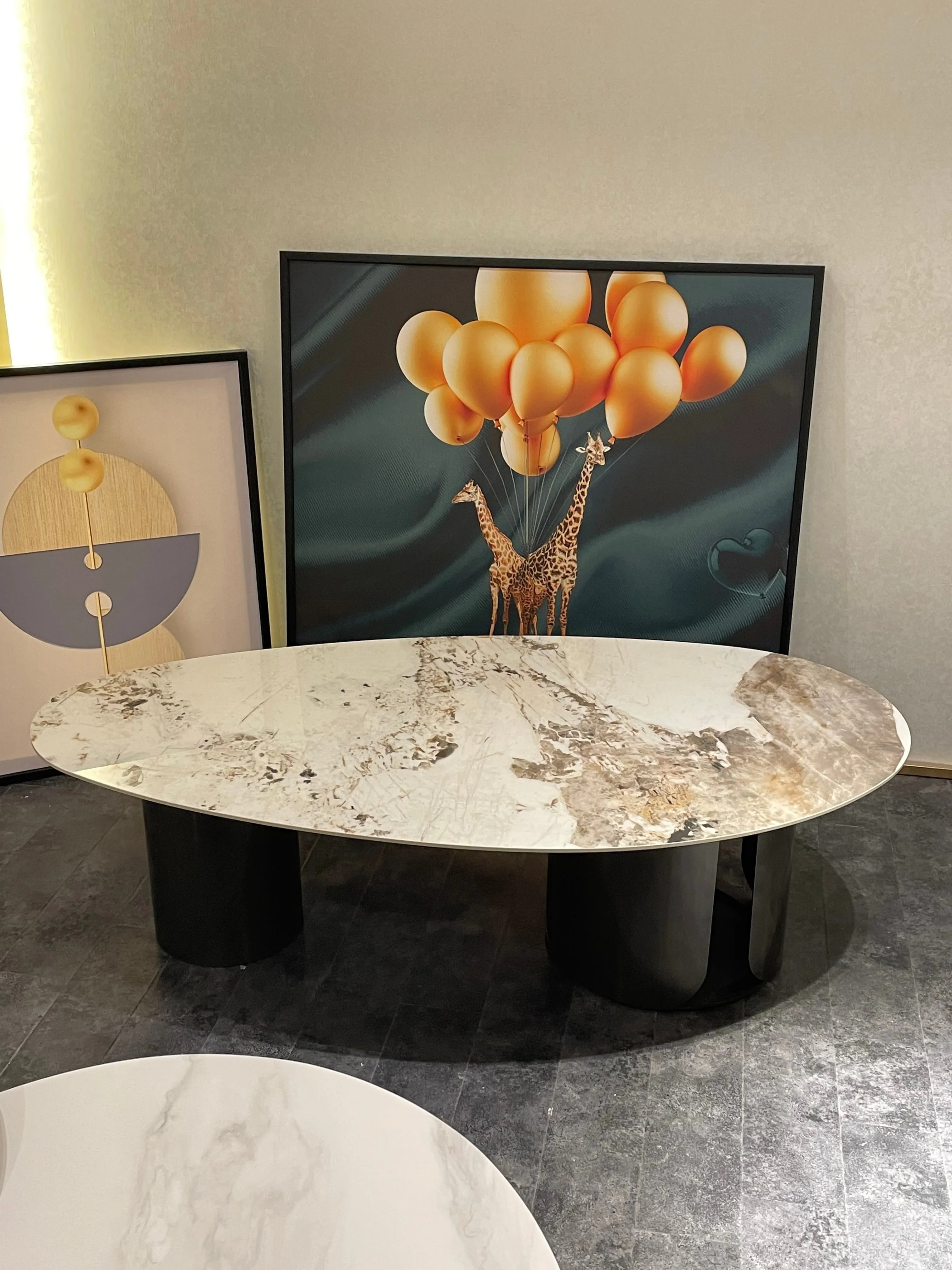 Home Goods Sofa Table Steel Center Table Marble Center Table