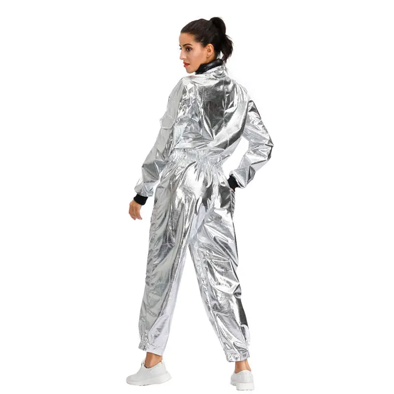 ชุดคอสเพลย์นักบินอวกาศสำหรับผู้ใหญ่ ชุดแสดงบนเวที ชุดคู่รักเข้าชุดกัน ผลิตจากเส้นใยโพลีเอสเตอร์ 100%