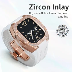 Soulcool for Watch Ultra2 49mm Customization Retrofit Kit Titanium Diamond Inlaid Case Conversion Protect Luxury protective case