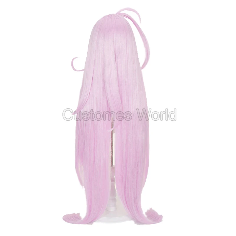 Genshin-Peluca de Cosplay de Albedo de impacto, peluca larga rosa, pelucas sintéticas resistentes al calor para mujeres y niñas, Festiva de Carnaval