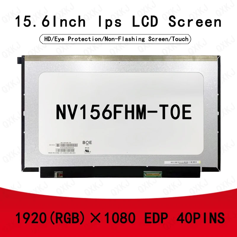 

40pin NV156FHM-T0E 15.6 inch 1920*1080 Wholesale New LCD Panel Laptop Monitor Replacement LCD Screen