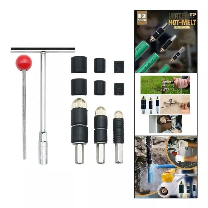 AC88-Hot Melt Stopper With Rubber Cover Stopper Water Pipe Repair Water Tube Leakproof Accessories For Plugging Shower
