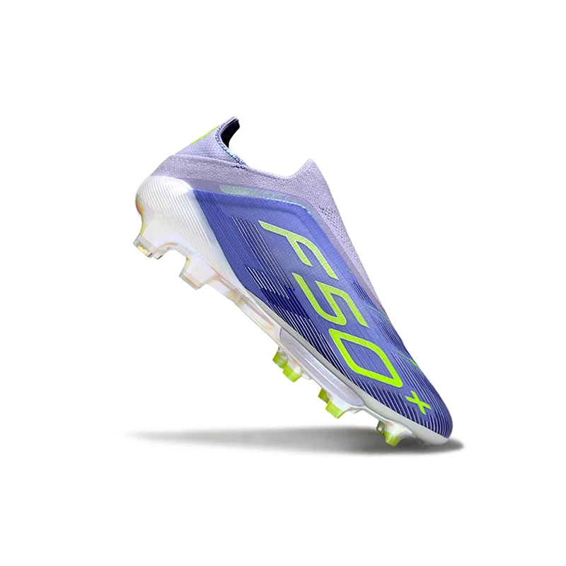 Without-lace Mens Soccer Shoes Football Shoes F50+ TF/FG Football Field Boots Comfortable Non-Slip Training Soccer Sneakers view 5
