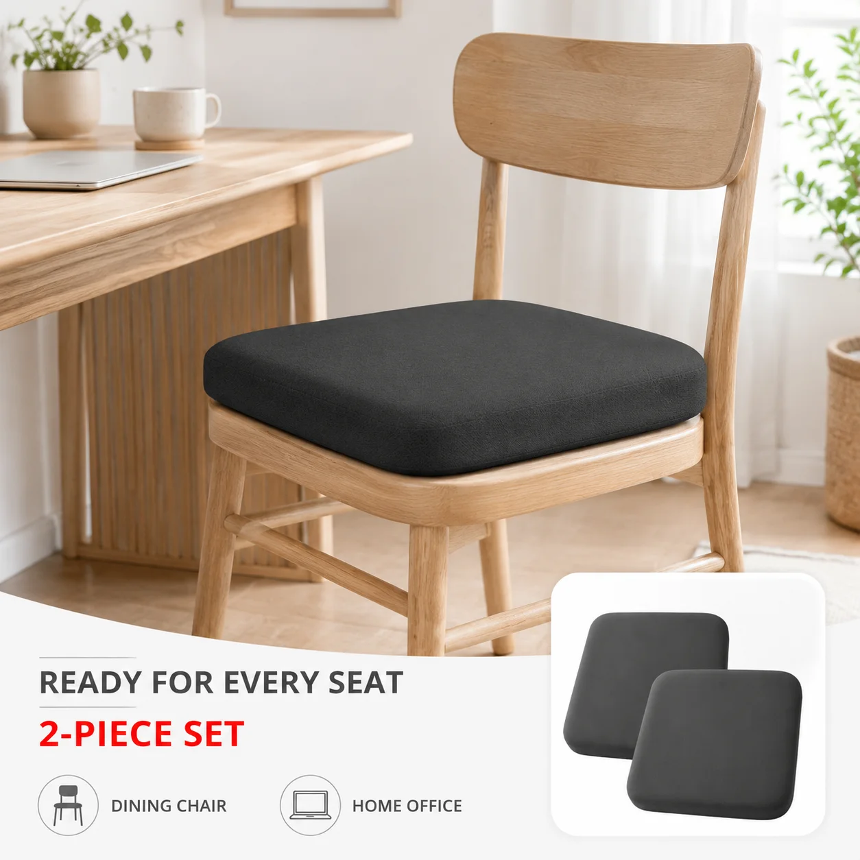 超厚手のソフトフォームシートクッション、オフィスチェアや車用 - Office Chair Cushion のレビューと価格