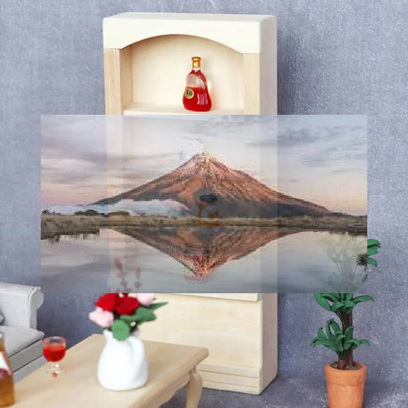 

Высококачественный деревянный миниатюрный книжный шкаф для кукольного домика 1:12, 1 шт.