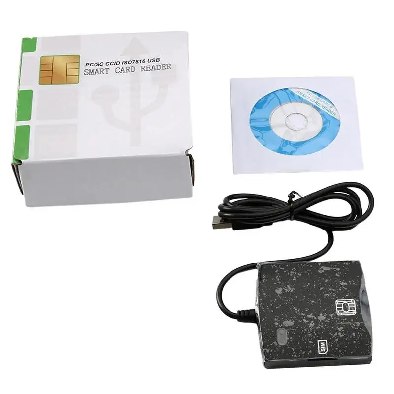 Lettore di smart card USB 2.0 automatico per scheda bancaria/CAC/carta chip/lettore di schede TF per Windows 10 8 7 11 XP Vista ForMacos Linux