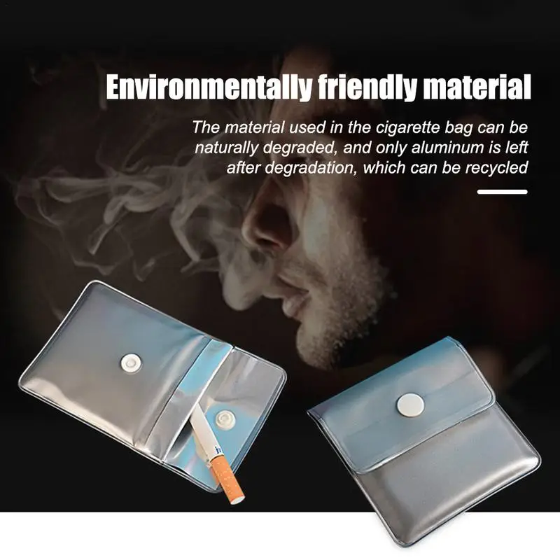 Car Portable Ashtray Pocket With Fire Lining Fireproof PVC Ash Bag Odorless Outdoor Ashtrays Pouch For Car Decoration Accessory