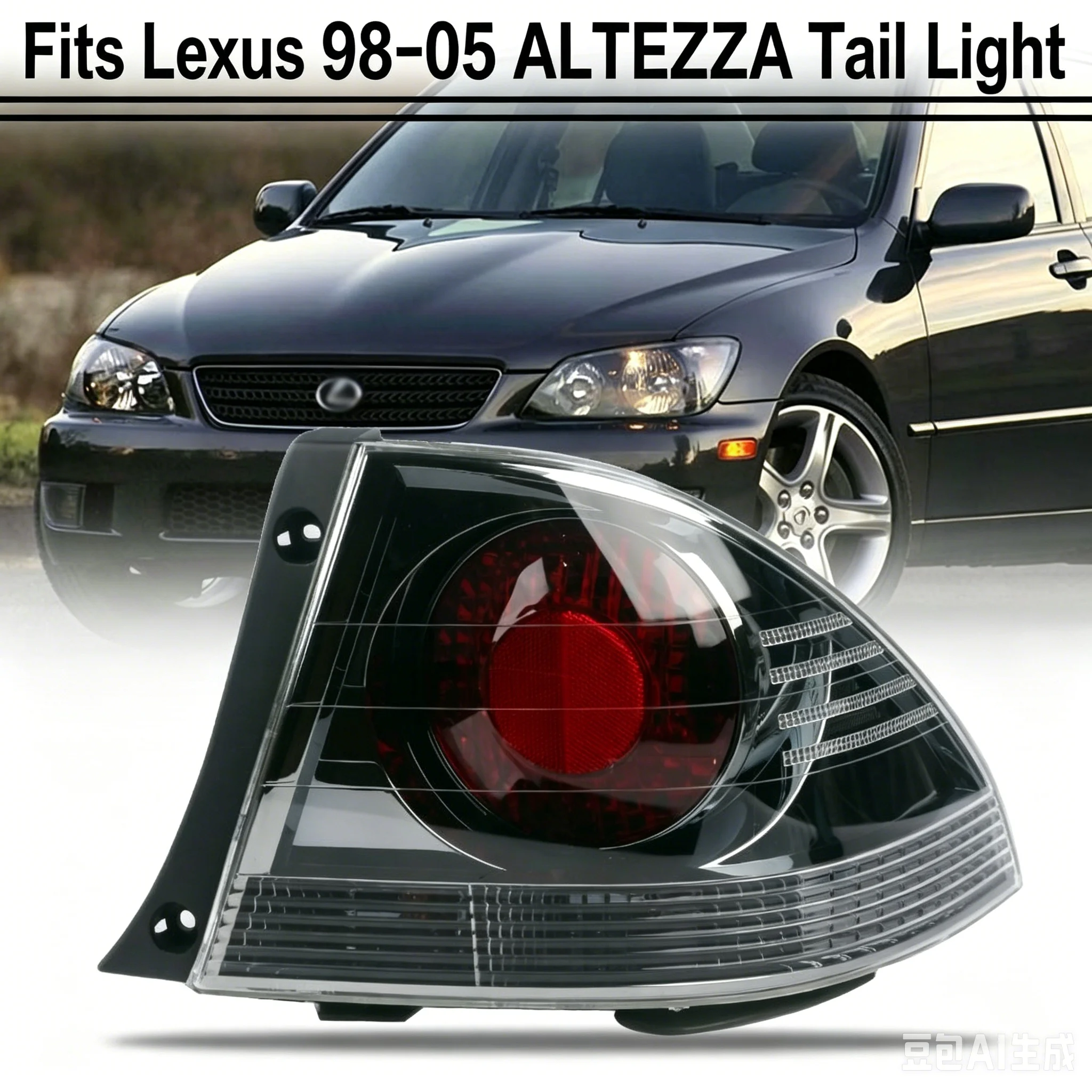 Rear Tail Light Assembly Fit For Lexus ALTEZZA RS200 IS200 1998-2005  Left Right Rear Brake Turn Signal Lamp Without Bulb