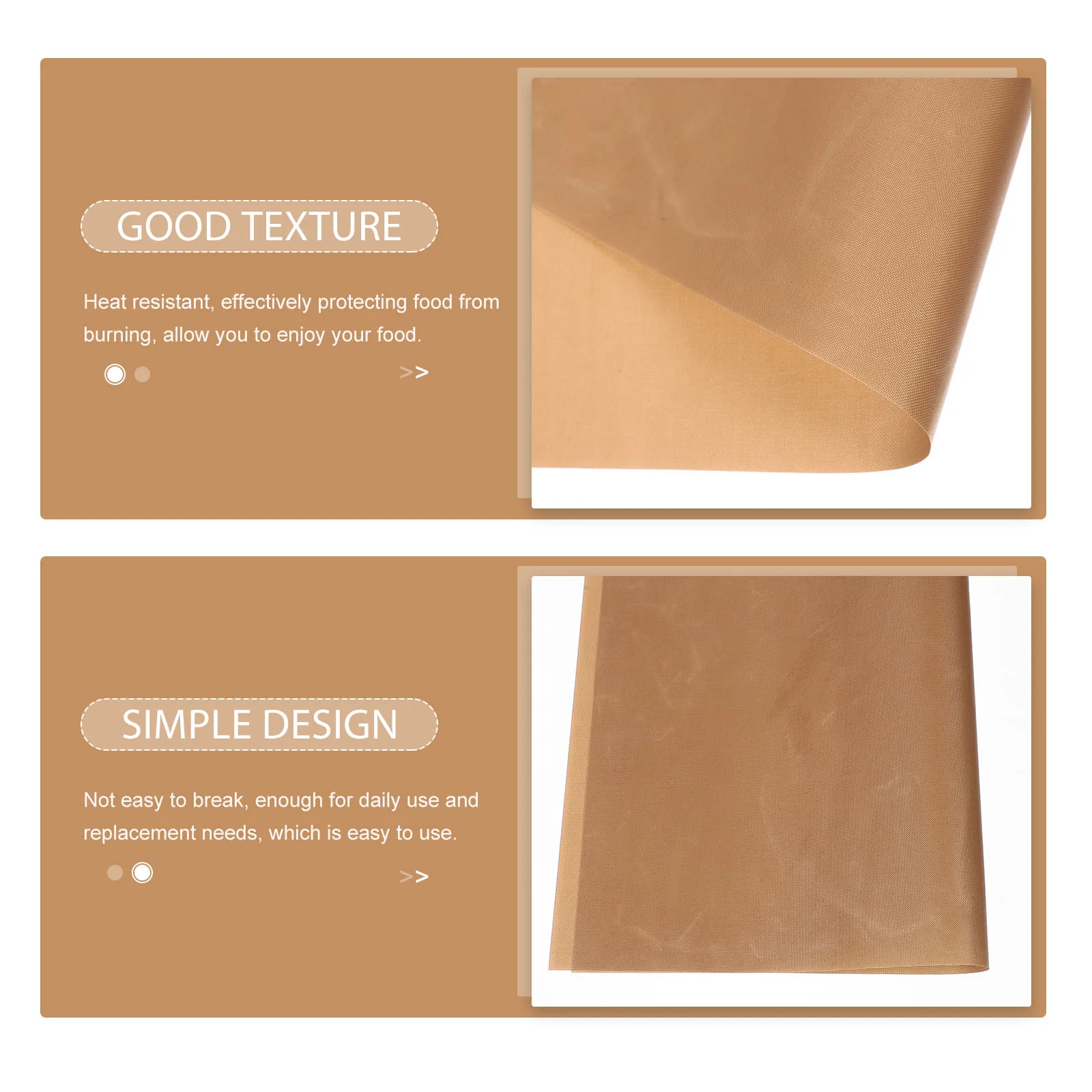 

4pcs Reusable Polymer Baking Mat Non-Stick Clay Tool Pad Durable Diy Craft Baking Cushion Heat Resistant Lightweight Household