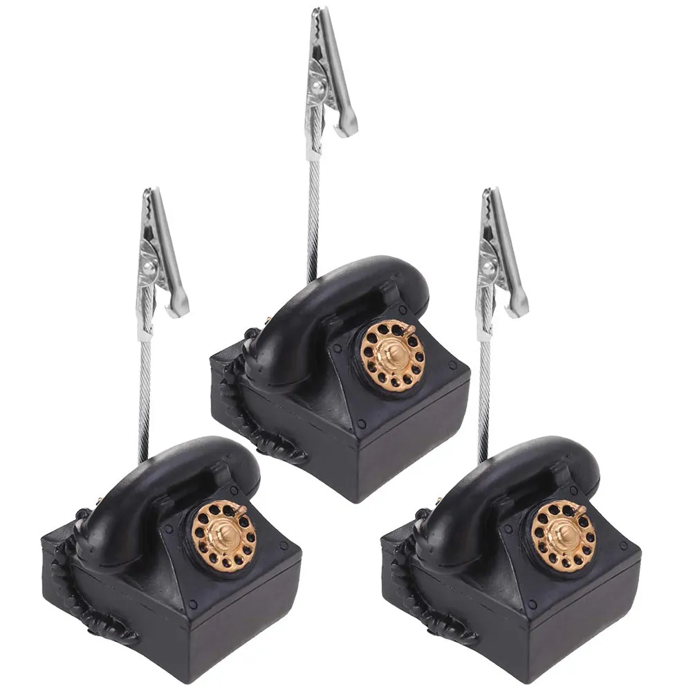 

Набор из 3-х премиальных держателей для сообщений из полимерной смолы: компактные клипсы для фото, заметок, номерков на столы для офиса, вечеринок и дома