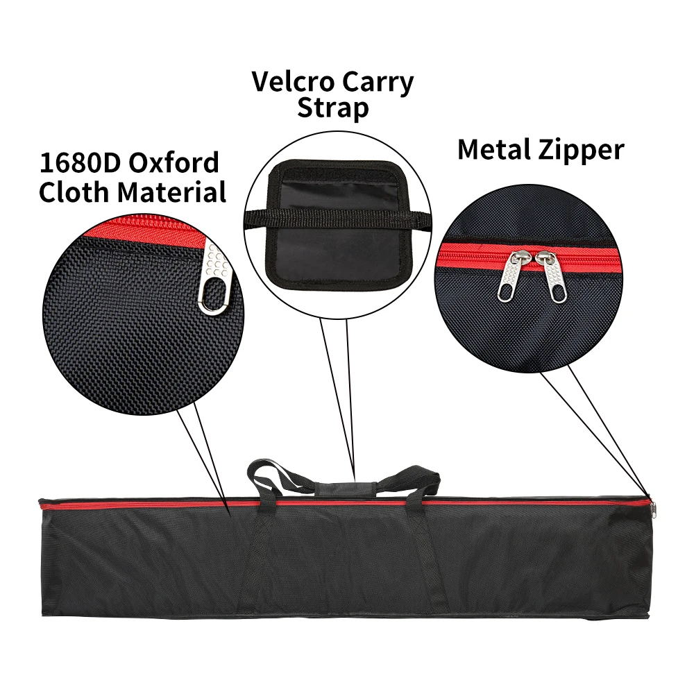 SH 130x20x5 cm Metal Zipper C-Stand Bag Photography Carry Tools Bag Kit  1680D Oxford Cloth Material Carry Strap