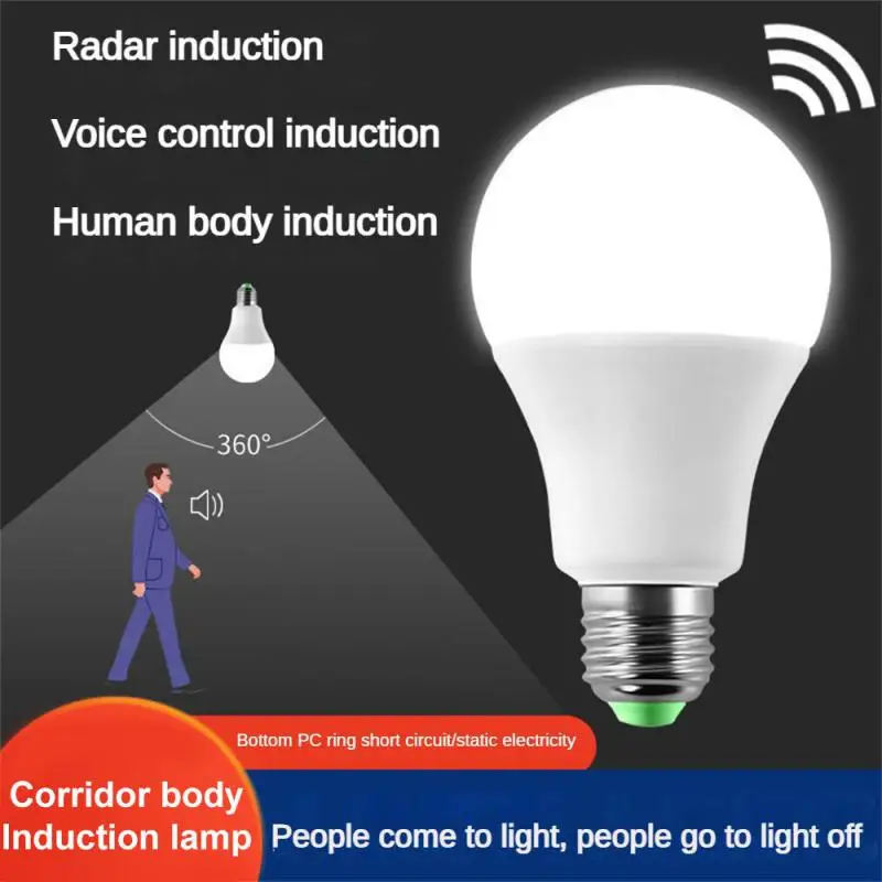 PIR Motion Sensor LED Light Bulb 220V 110V 12W 18W Smart Bulb Motion Activated ON/OFF Home Lights Lamp with Motion Sensor