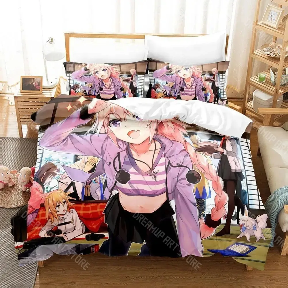 3D Printed Fate/Grand Order Astolfo Bedding Set for Boys Girls Duvet Cover Twin Queen King Full Single Double Sizes