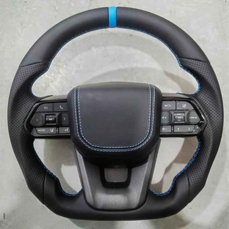 Leather Steering Wheel For Toyota GT 86 FORTUNER FJ Cruiser HIACE LC70/76/79 Land Cruiser CROWN ALPHARD VELLFIRE HILUX