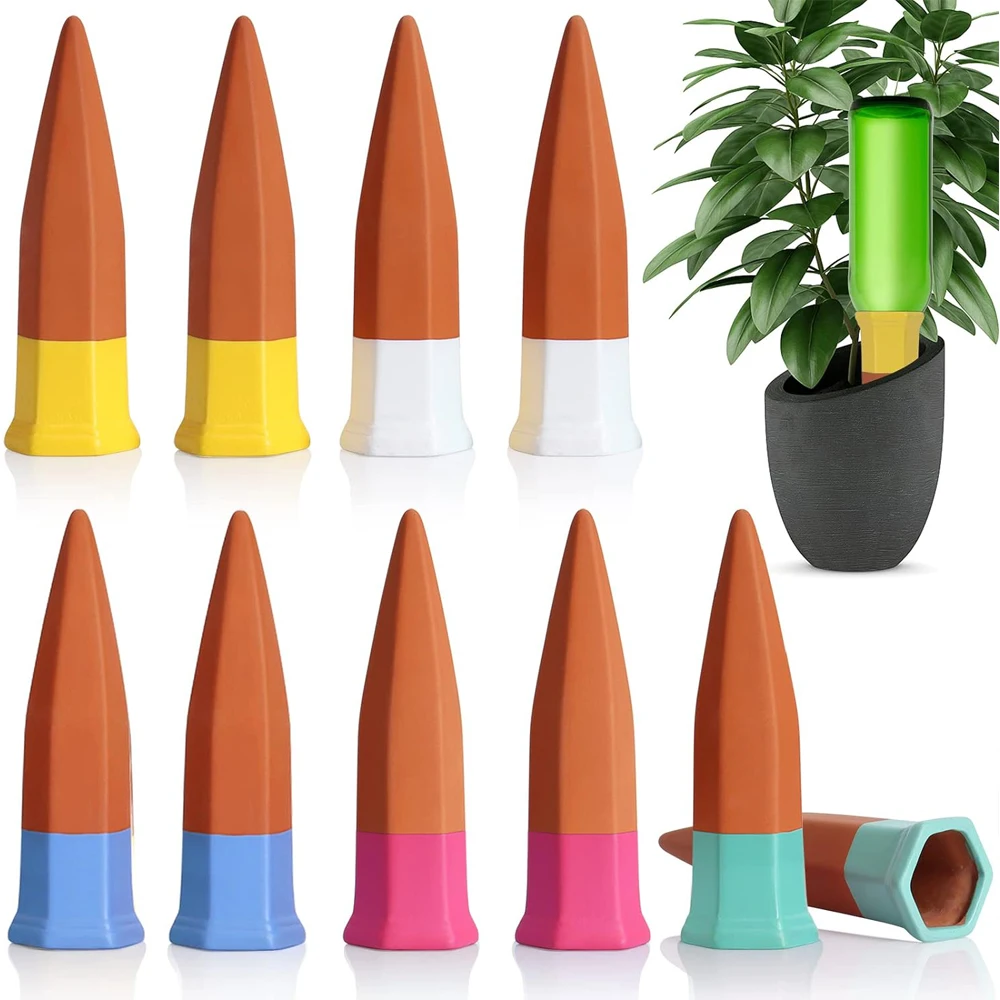 

Plant Watering Devices, Self Watering Spikes Plant Waterer Self Watering Terracotta Spikes Automatically Water Your Plant