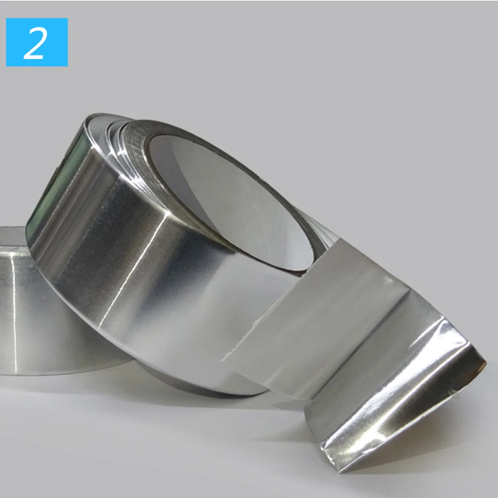 300mm Wide Thermal Resist Duct Repairs High Temperature Resistant Foil Adhesive Tape Useful Aluminium Foil Adhesive Sealing Tape