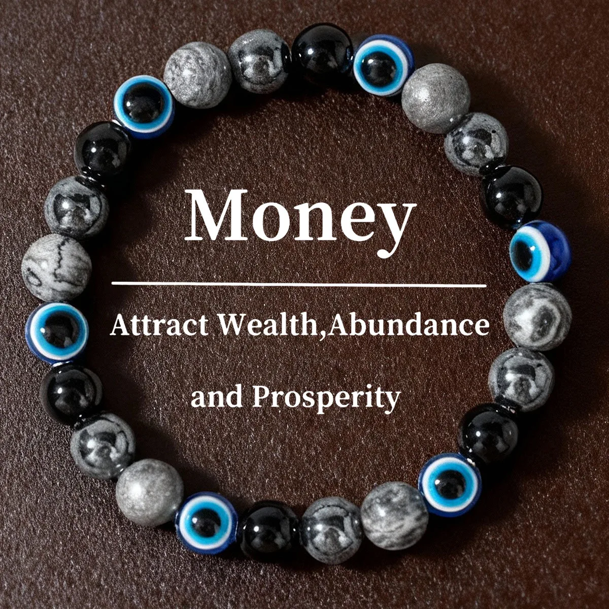 

Devil's Eye Bohemian Bracelet Natural Stone Money Women Beaded Bracelets