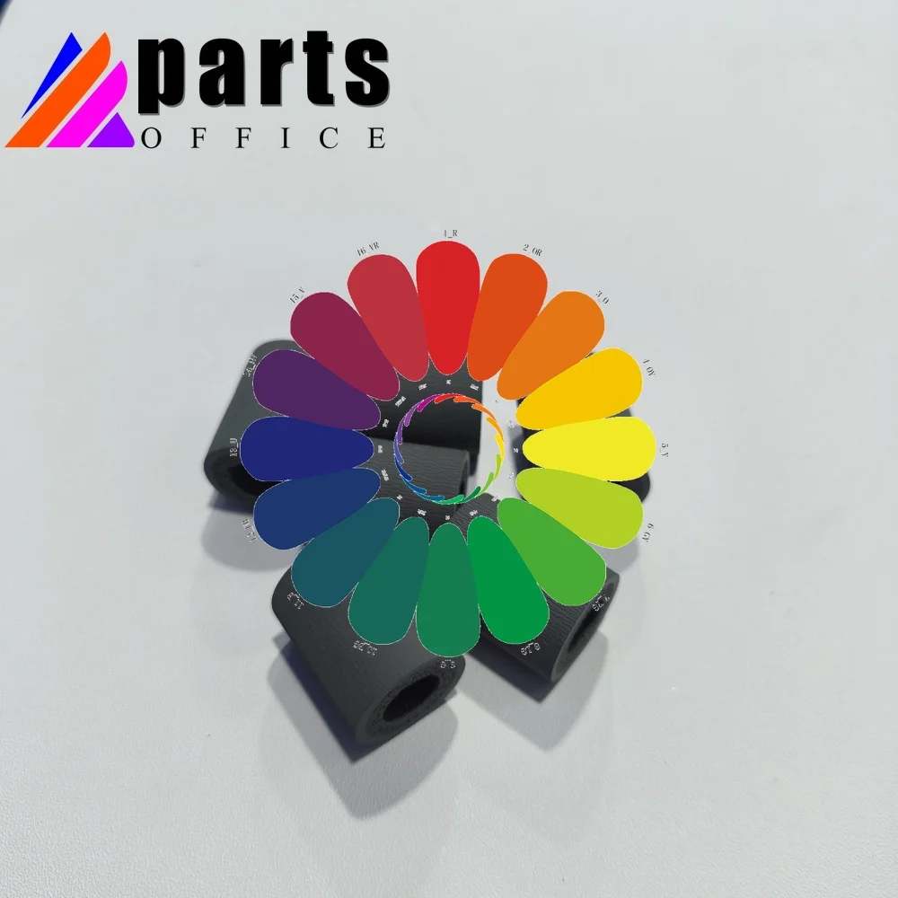 hp-cp3525、4200、4250、4300、4345、4350、5200、p4014、p4015、p4515、6030、m601用タイヤ（20個入り）-rm1-0037-000-紙送りピックアップローラーゴム