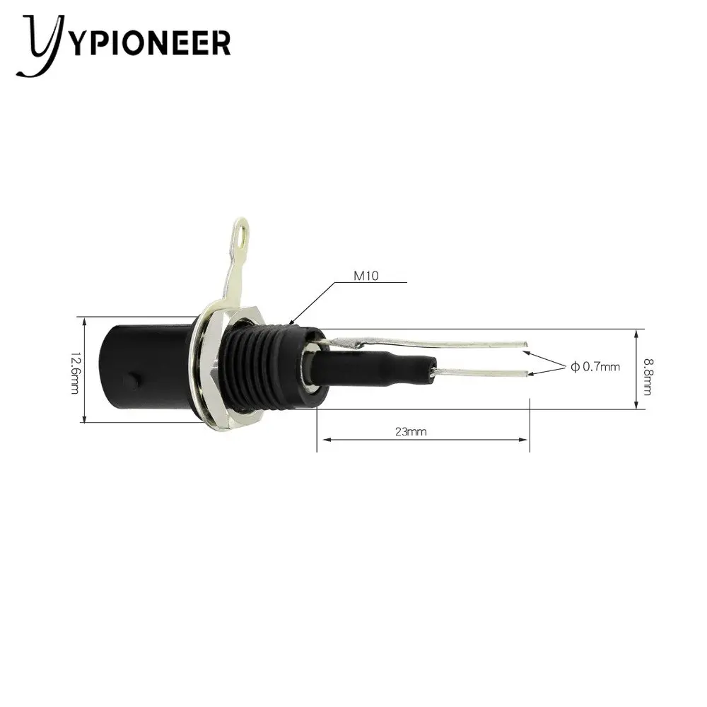 YPioneer P7002S 4 قطعة أسود 50KY سلامة BNC أنثى التوصيل لتركيب لوحة أداة عالية الجودة اكسسوارات