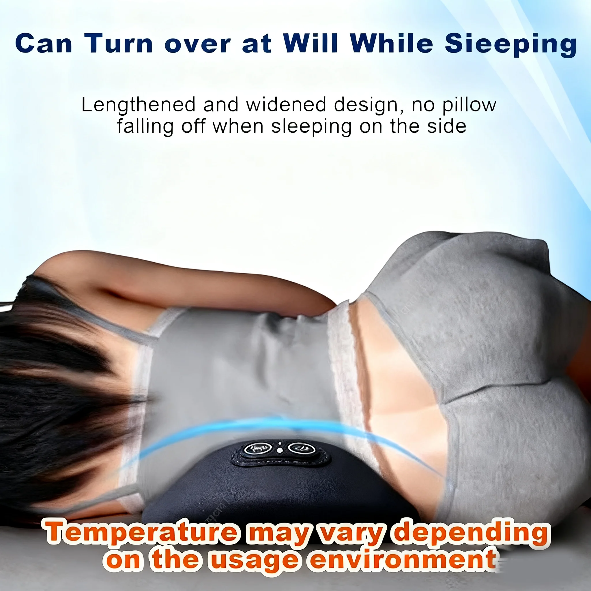 NEW 3-in-1 Back Massager Heat Vibration for Back Pain Relief Herniated Disc Stretch Support Traction Lower Back Massage Pillow view 5