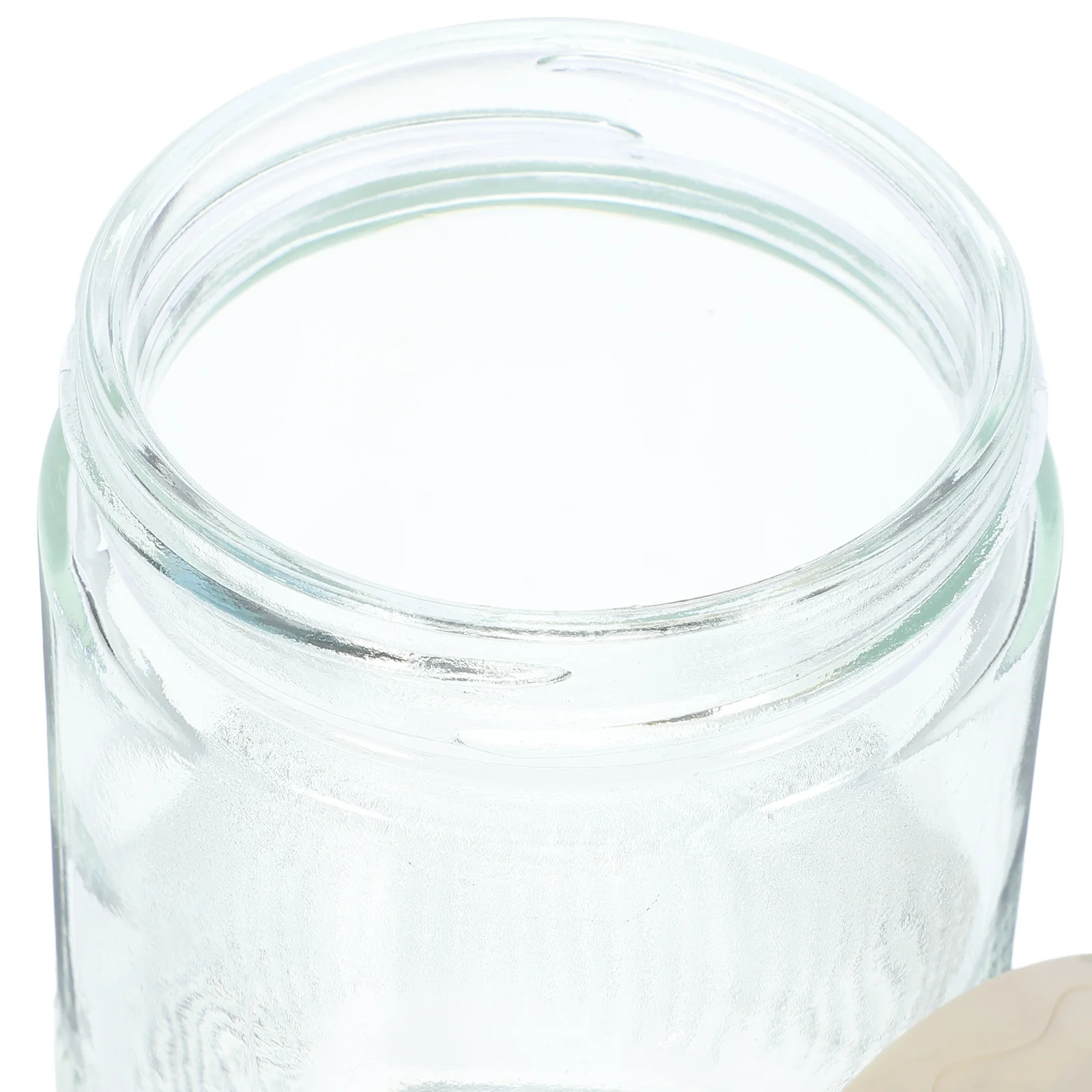 

2 Pcs Container Oats Food Airtight Tea Coffee Sugar Canisters Glass Jar Kitchen
