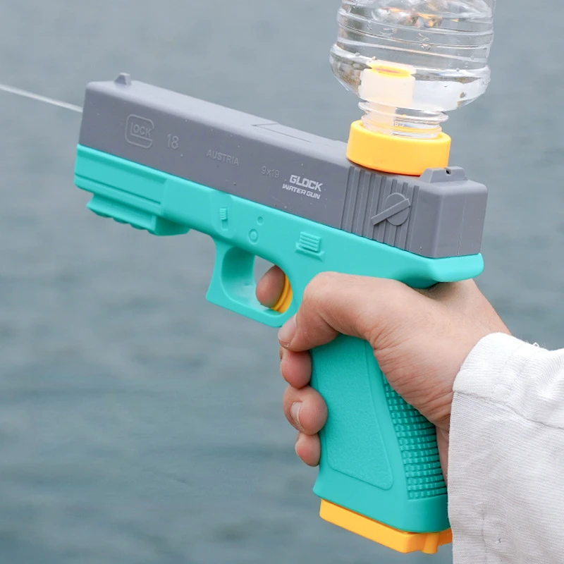 2023 New Luoluoke Electric Water Gun Continuously Fired Children\'s Summer Water Shower Water Fun Gun Toy