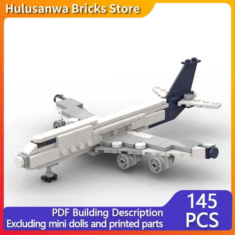 

747 модель гражданского авиалайнера MOC, строительные кирпичи, военное оборудование, модульные технологии, подарки, праздник, сборка, детские игрушки, костюм