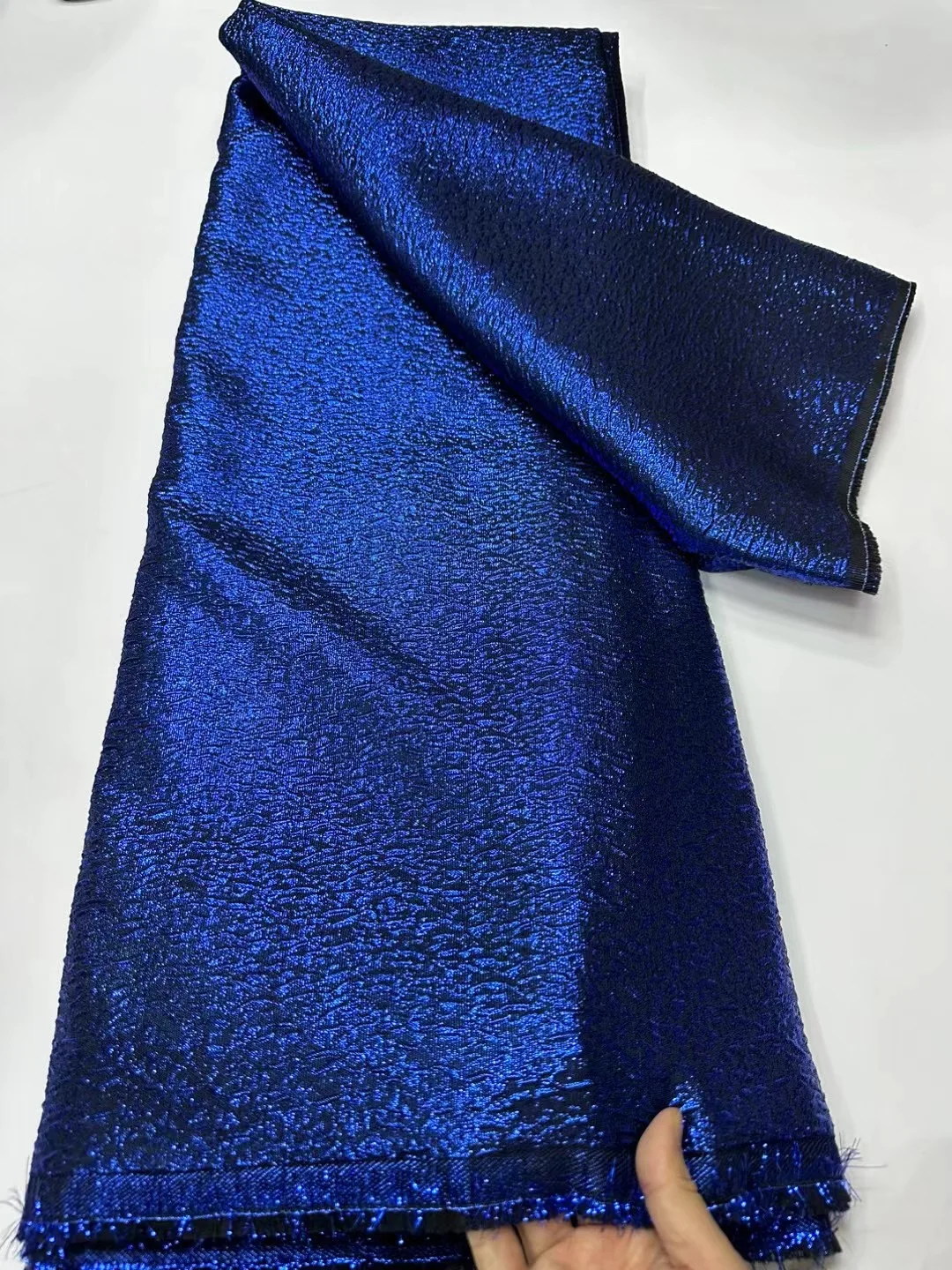 

African Jacquard Lace Fabric French Net Embroidery Lace 2025 High Quality Nigeria Brocade Fabric for Women Wedding DressesCW6167