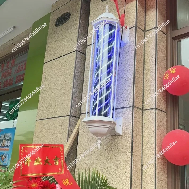 Hair Salon Led Light Outdoor Wall-mounted Hair Salon Sign Light Wall-mounted Waterproof Hair Salon Hexagonal Turn Light