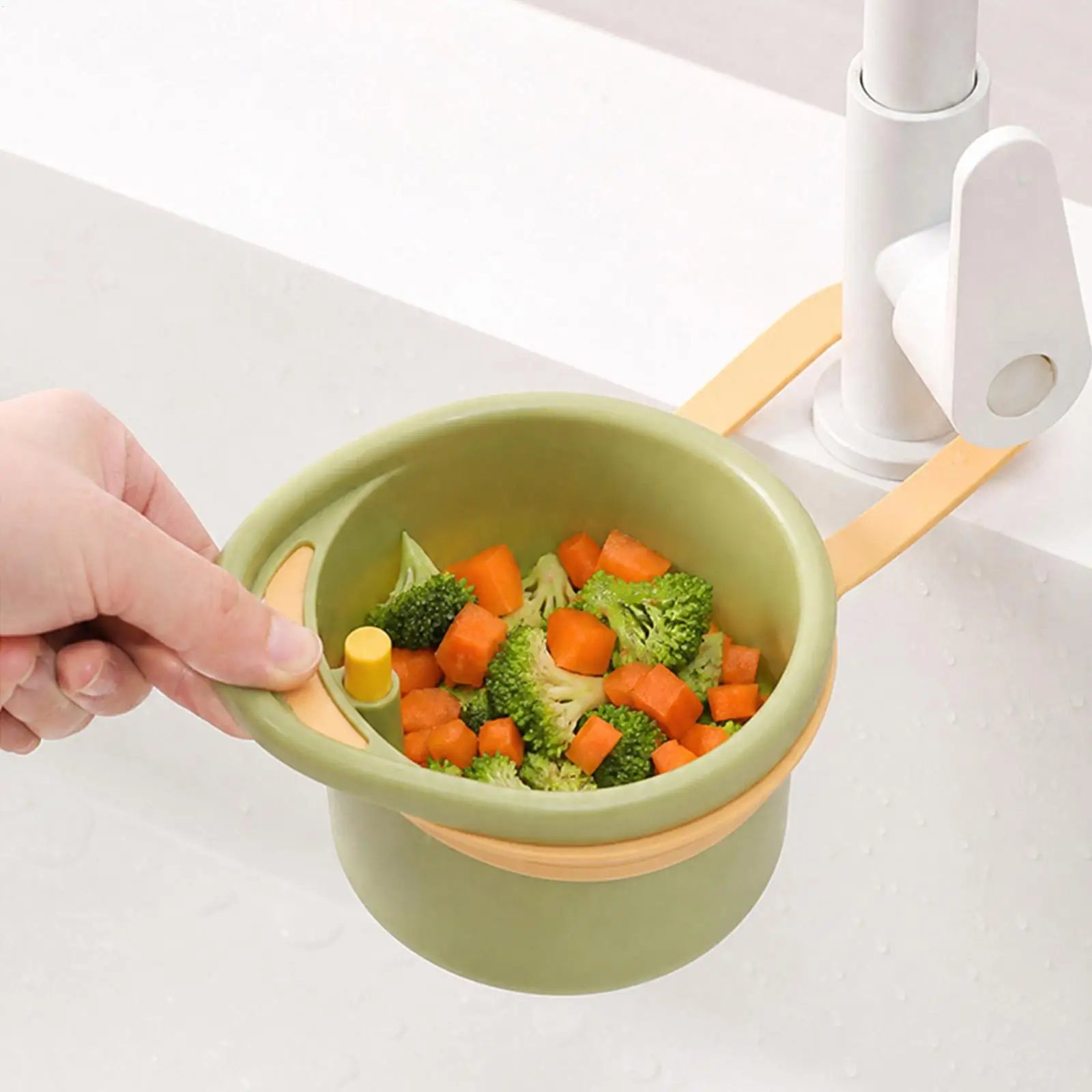 Sink Drain Strainer Basket Adjustable Kitchen Sink Organizer With Filter Vegetable Fruit Drainer Storage Rack Kitchen gadget