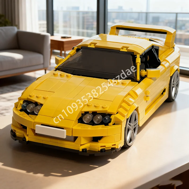 1566 قطعة MOC تويوتا سوبرا الخالق الخبراء نموذج اللبنات لعبة العمارة لتقوم بها بنفسك التعليم الإبداعي هدية الكريسماس الطوب #1