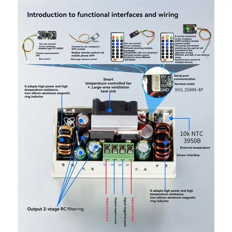 AT53 SK180X CNC DC Adjustable Regulated Power Supply Module 9A 180W Constant Voltage And Current