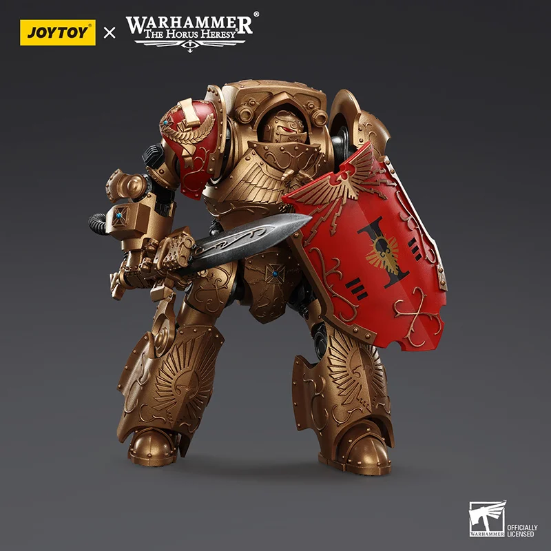 Oryginalna JOYTOY Warhammer Horus Heresy Legio Custodes Contemptor Achillus Galatus Dreadnought 25cm ruchome figurki zabawki
