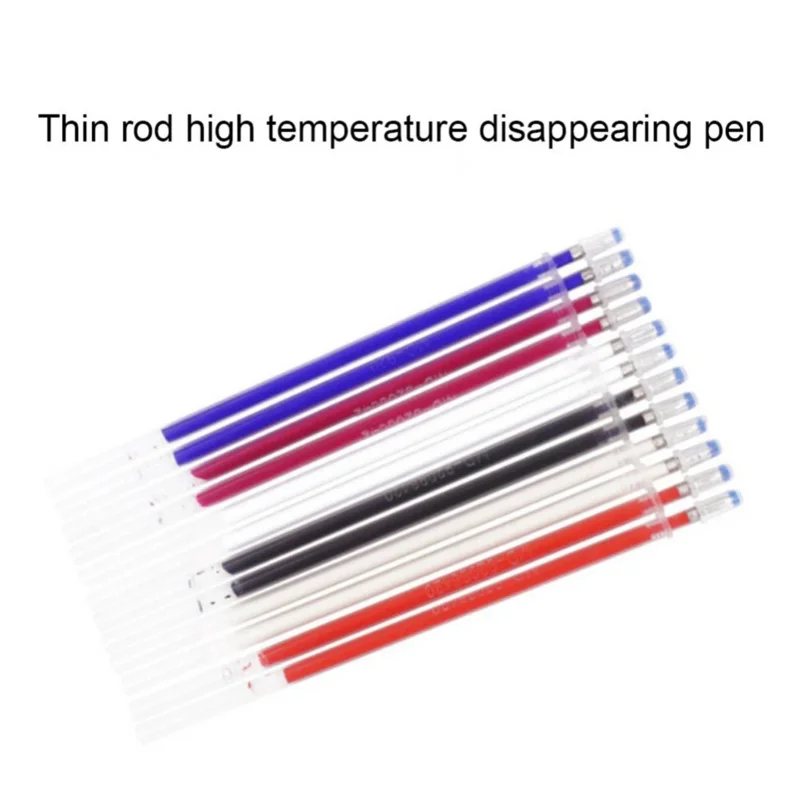 10Pcs Heat Erasable Magic Marker Pen Temperature Disappearing Fabric Fabric Pens Line Marking DIY Craft Sewing Accessories