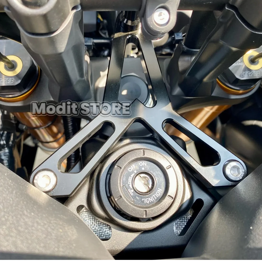 For Yamaha Tracer 9 GT Tracer9 TRACER9 2021-2023 Motorcycle CNC Aluminum Damper Adjustable Steering Stabilizer Bracket Mount Kit - view 5
