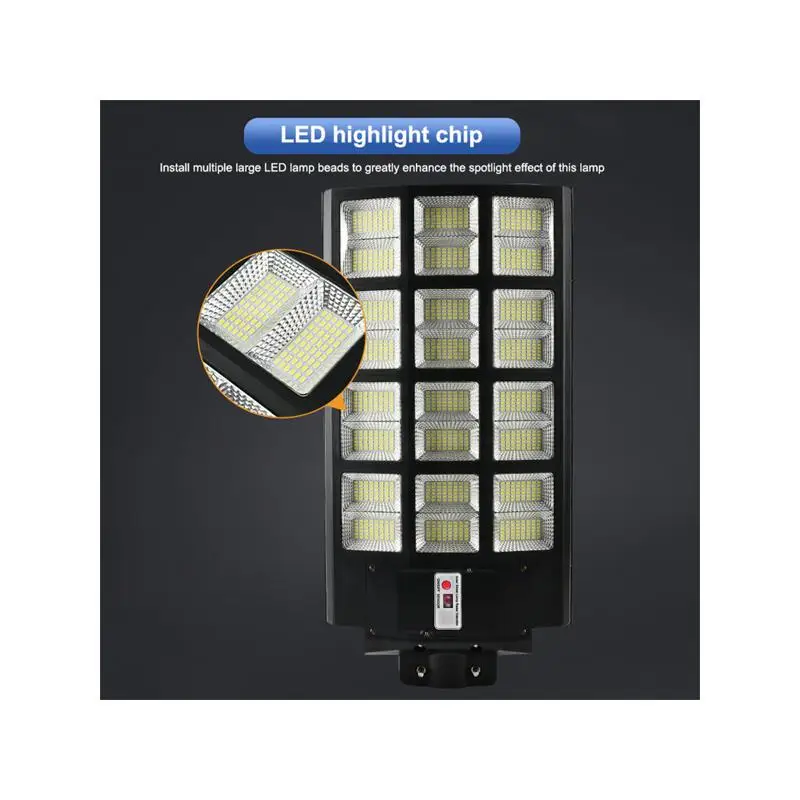 Lampu Jalan LED Tenaga Surya IP67 dengan Sensor Senja-ke-Siang untuk Penerangan Jalan