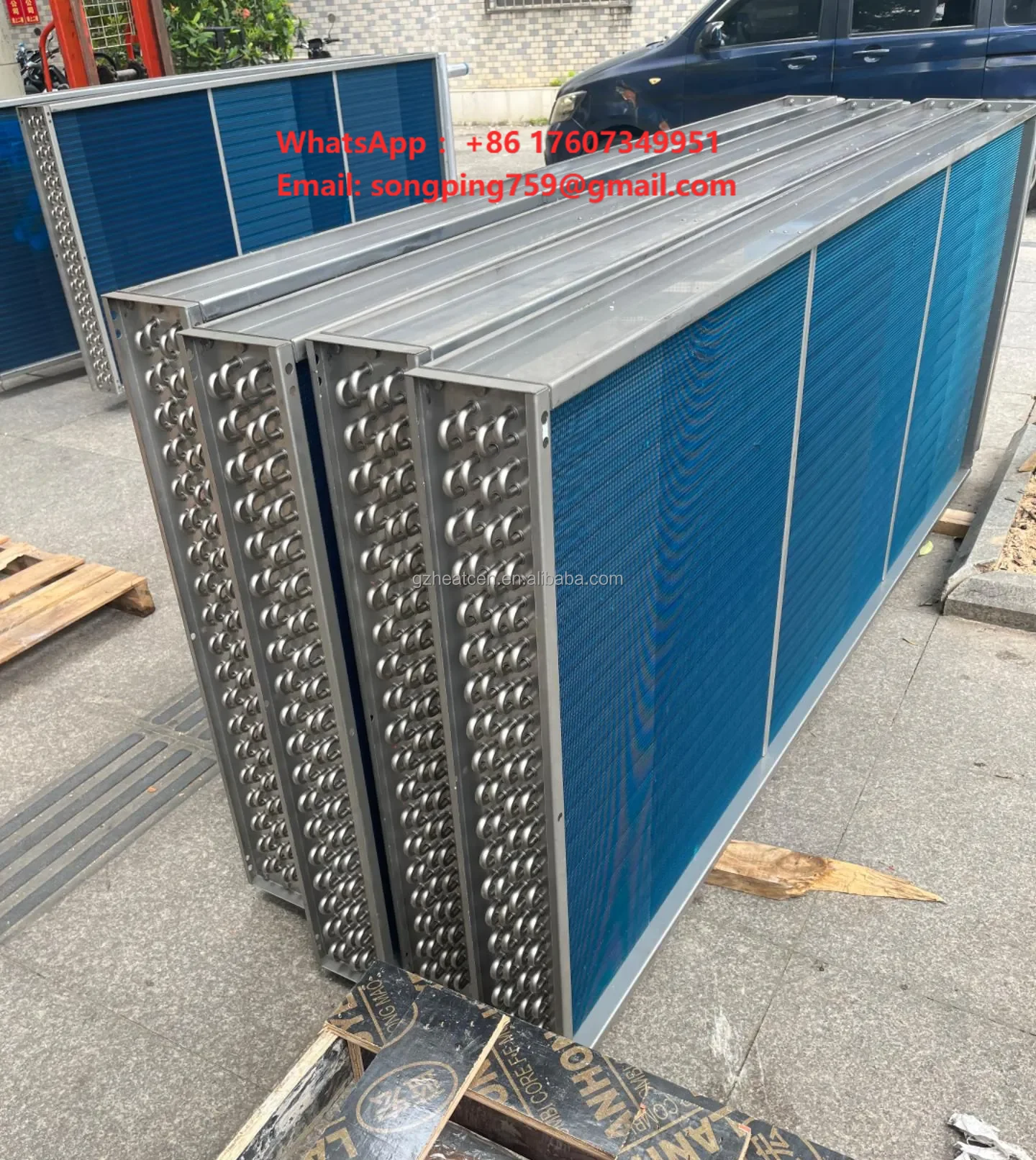 HEATCEN Customized Copper/Stainless Steel Finned Tube Steam Heating Coil Air Heat Exchanger Eco-Friendly Leakproof for