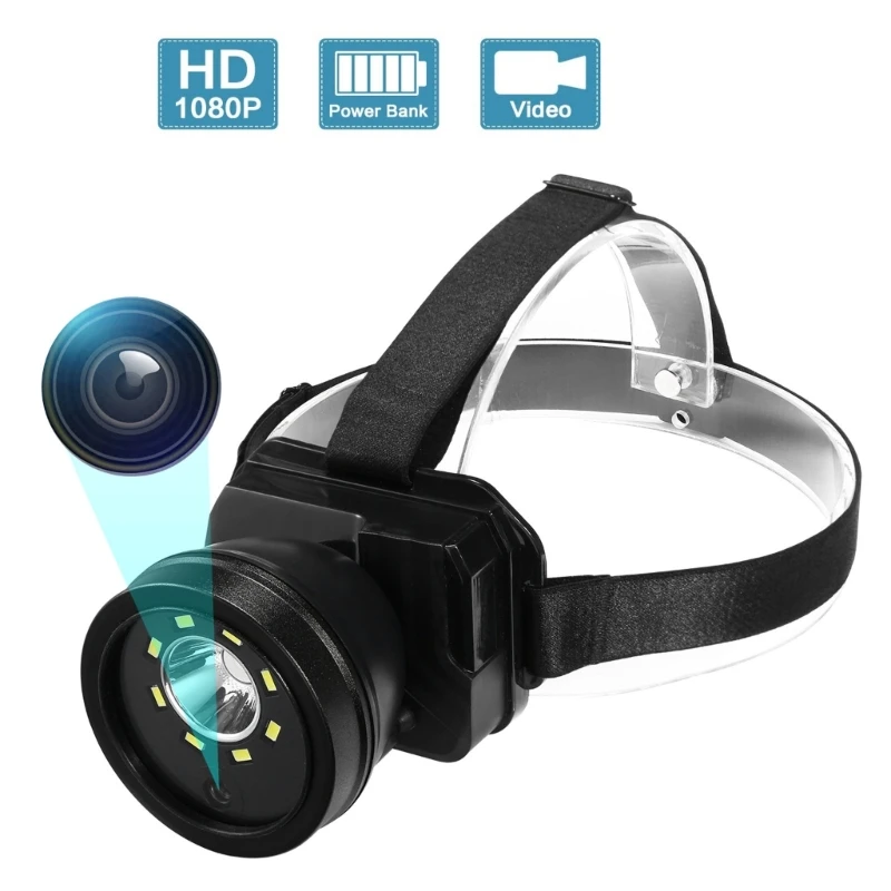 

Lightweight Head Mounted Camera Rechargeable Headlamp Camera Outdoor Head mounted Video Camera Hands Frees Video Camera Dropship