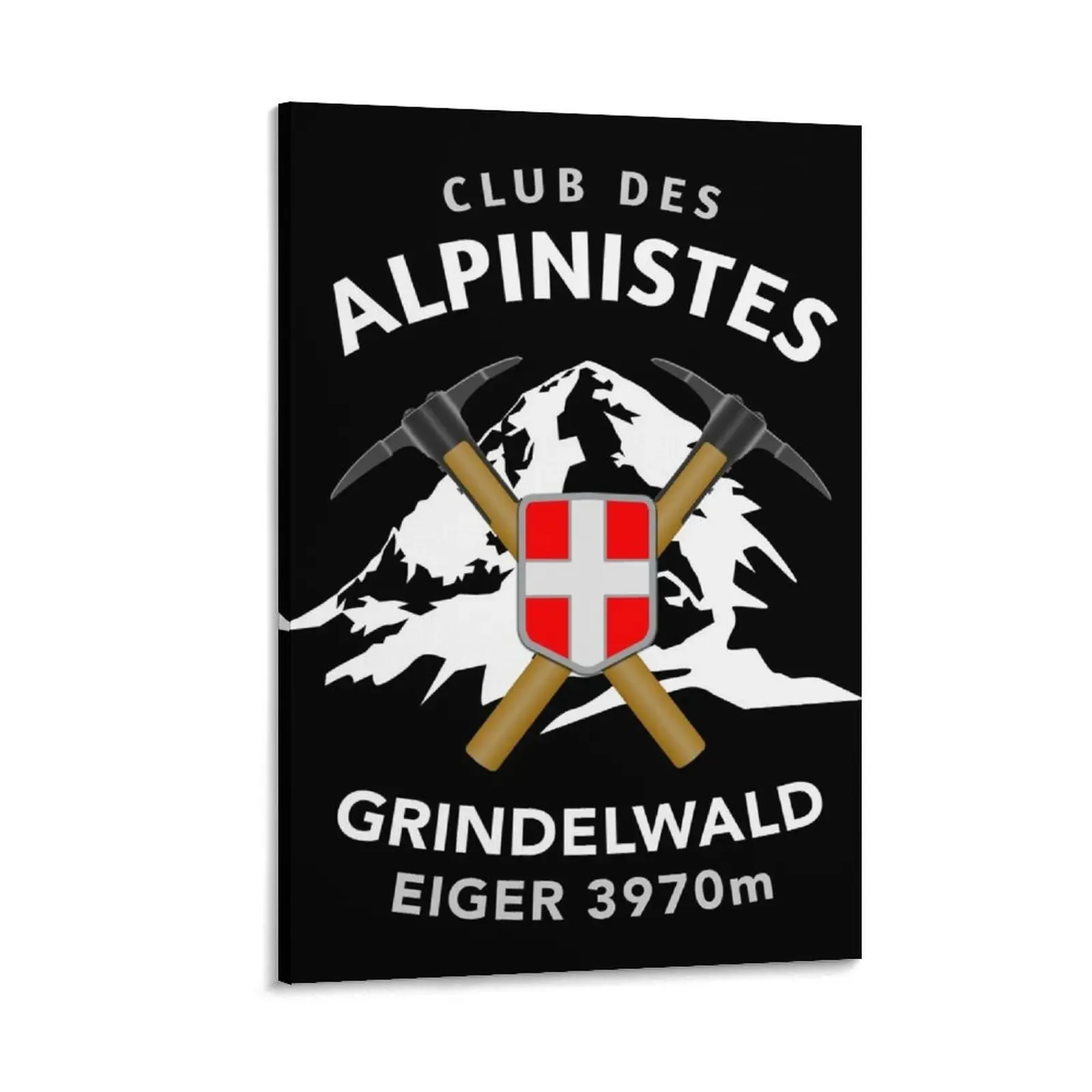 

Mountaineering Grindelwald Eiger Alps Canvas Painting decorative pictures for the room home decor interior house decorations