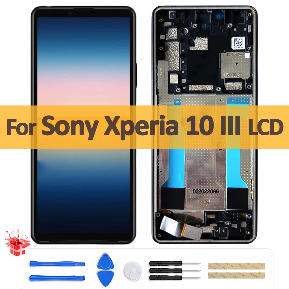 

6.0" Original LCD For Sony Xperia 10 III LCD Display Touch Screen Digitizer Assembly X10 III SO-52B SOG04 XQ-BT52 A102SO Screen