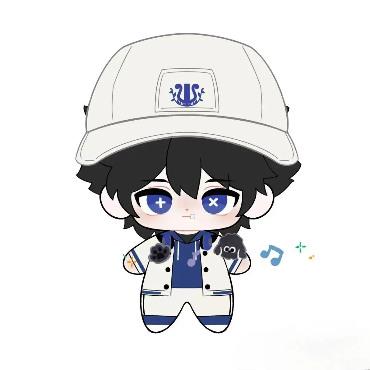 Peluche de 10cm, jeu d'identité V mercenaire Kawaii, poupée en coton, sac à dos créatif, pendentif, ornement ou cadeau d'anniversaire de Festival