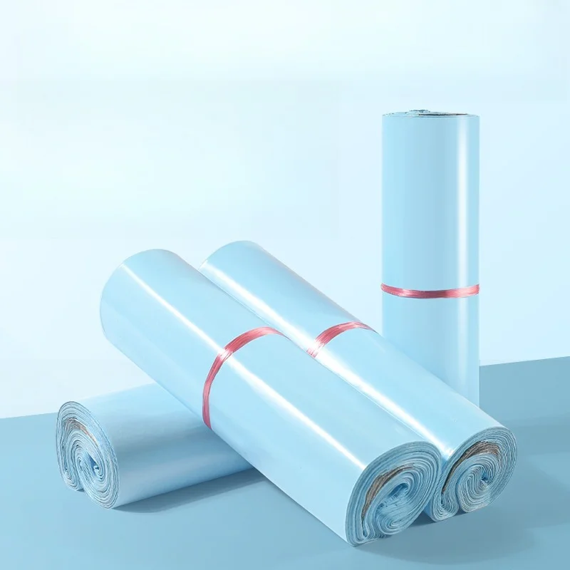low-pressure-new-material-matte-light-blue-courier-bag-logistics-shipping-packing-bag-for-goods-packaging-clothes-organizer