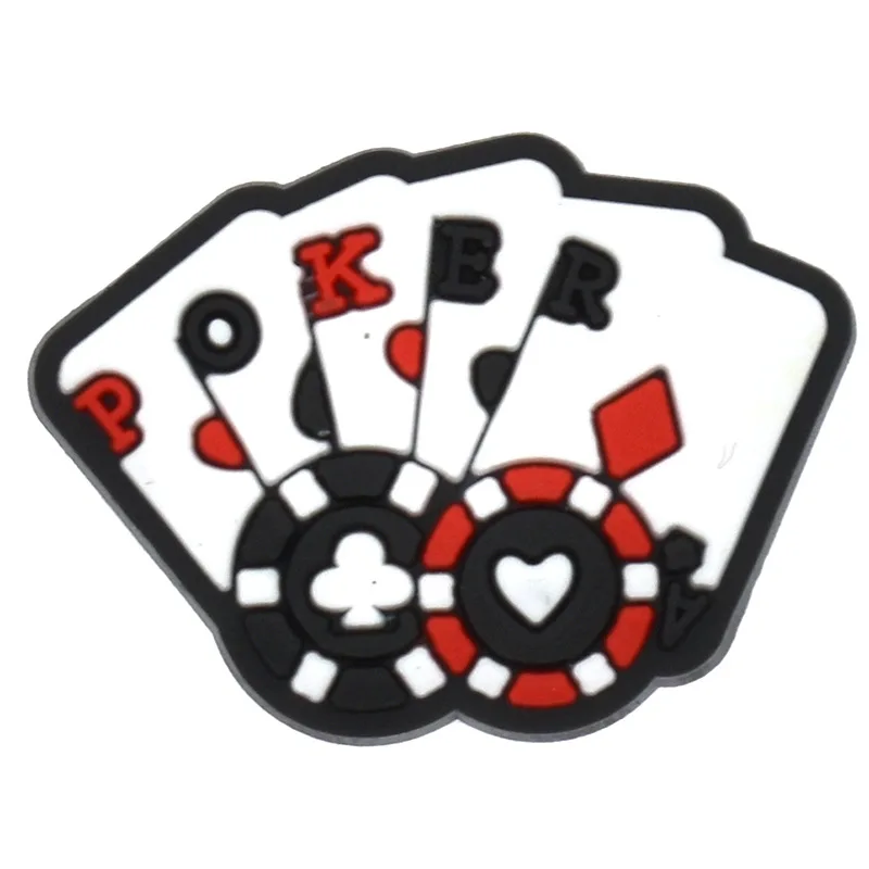 New 1Pcs PVC Las Vegas Game Shoes Charms for Crocs DIY Badge Clogs Kids Pins Decoration Jeans Shoe Accessories X-mas Wholesale image 5