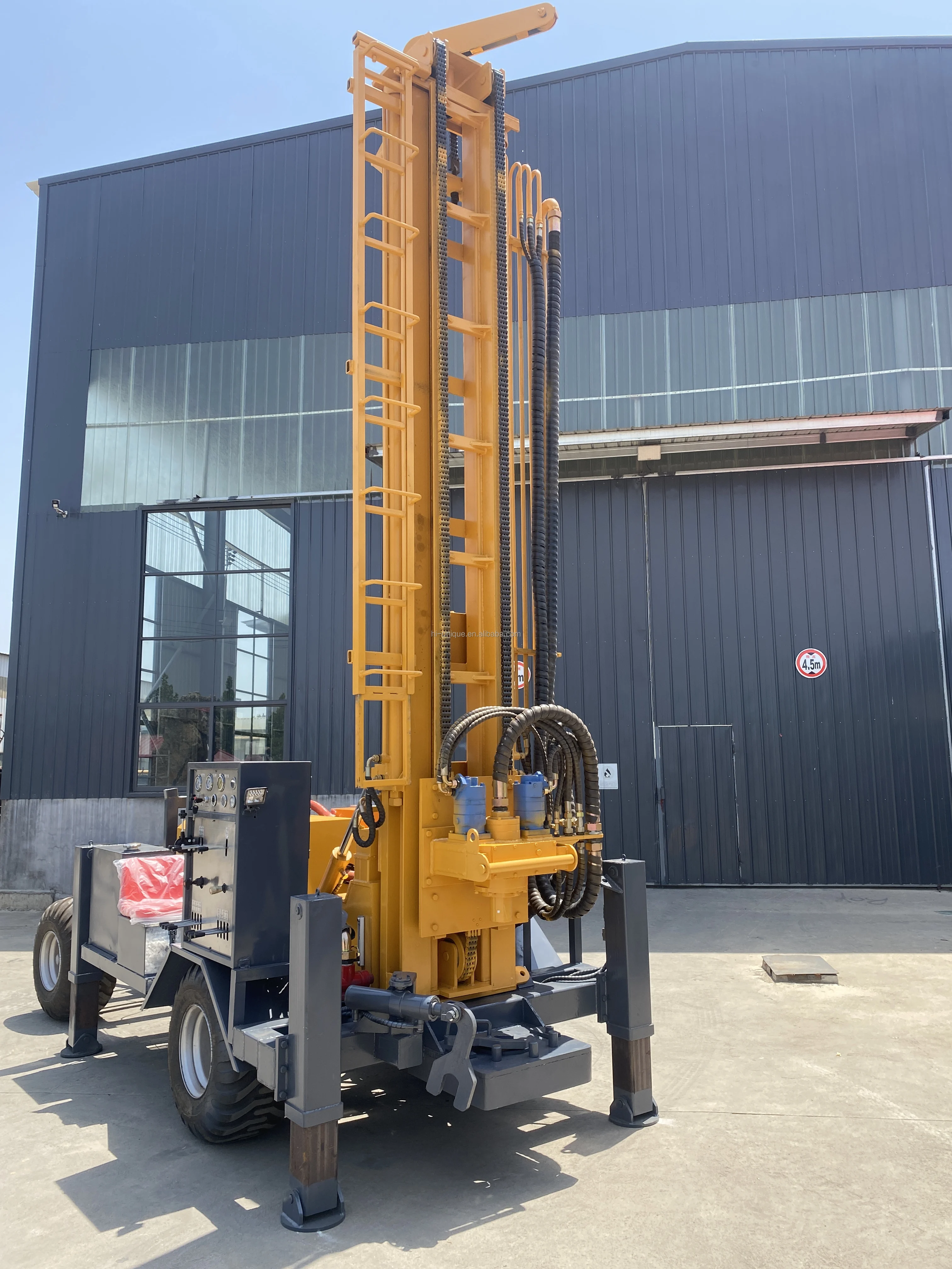 200m Diesel Powered Water Well Drilling Rig with Pump Motor and Engine Deep Borehole Drill Machine Competitive Price