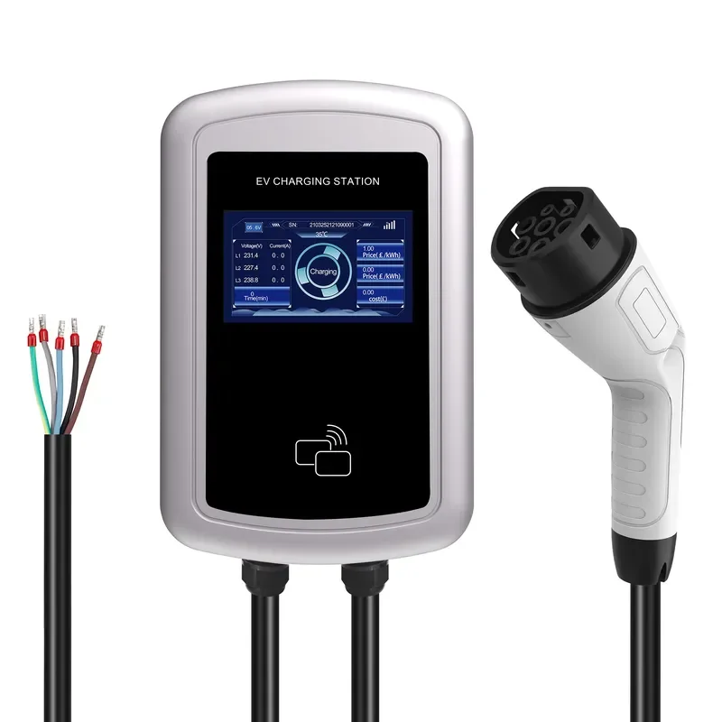 AP01 WiFi Enabled 240V NEMA 14-50 Plug EV Charger for Electric Vehicles for Indoor Outdoor Plug-in or Hardwired Setup with